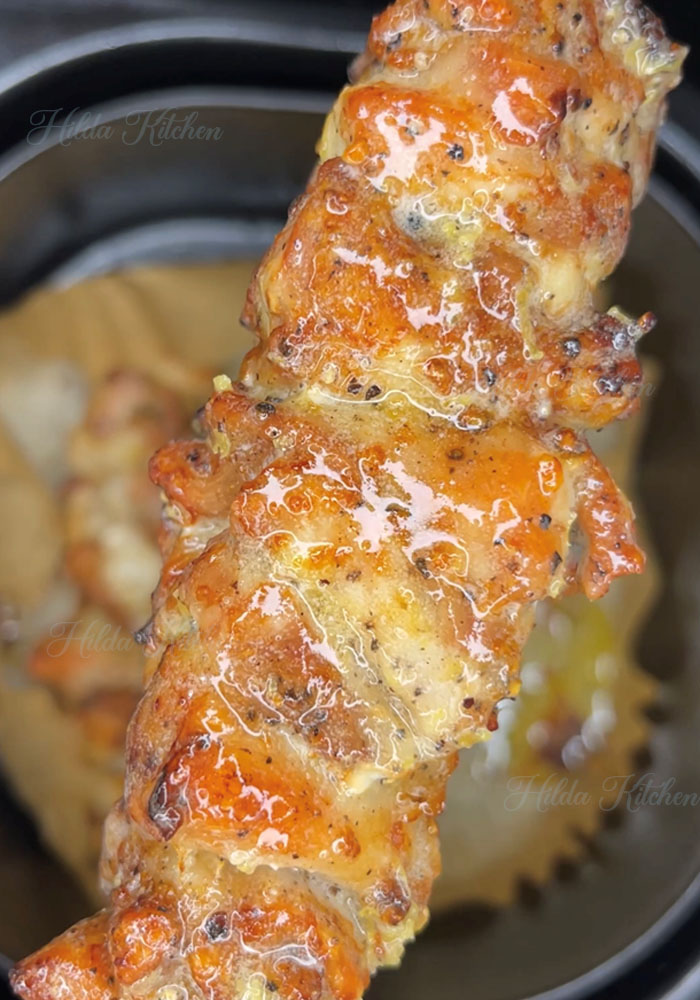 Lemon Pepper Chicken Skewers Air Fryer