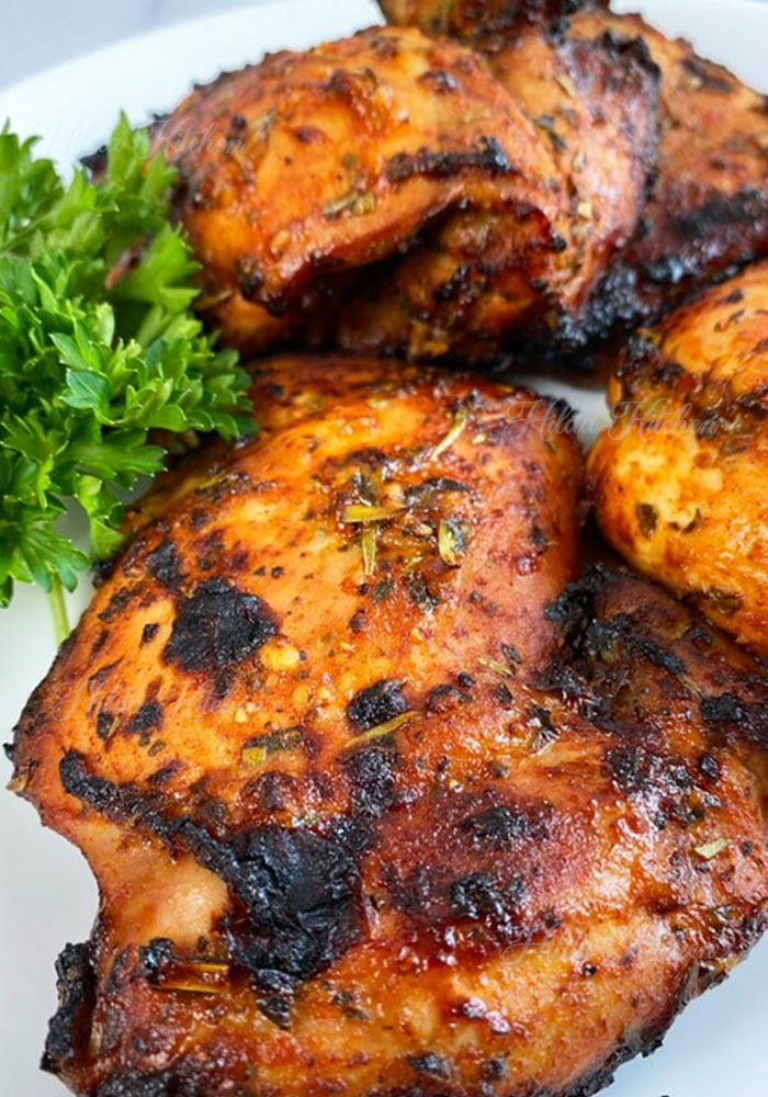 Delicious Air Fryer Chicken Legs and Thighs with Honey, Mustard, and ...