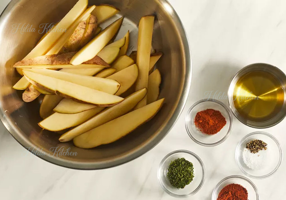air fryer potato wedges